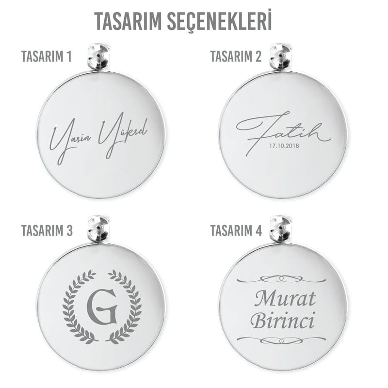 İsme Özel 50 Yıllık Takvimli Anahtarlık