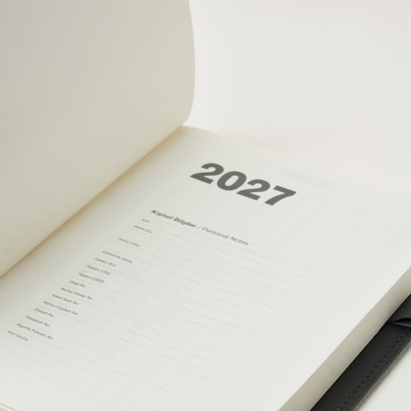 İsme Özel Hediyelik Ajanda - Deri Ajanda Defter