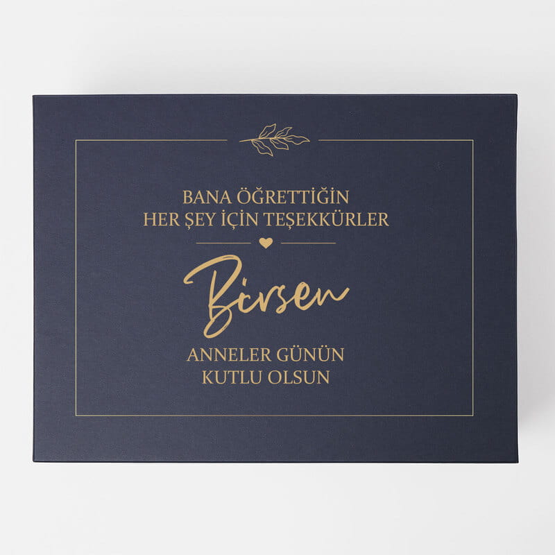 İsme Özel Kutulu Anneler Günü Türk Kahve Fincanı Seti