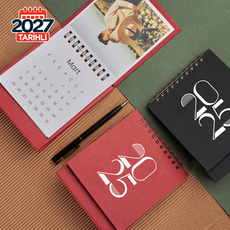 Kişiye Özel 2027 Yapraklı Masa Takvimi - 11x13 cm