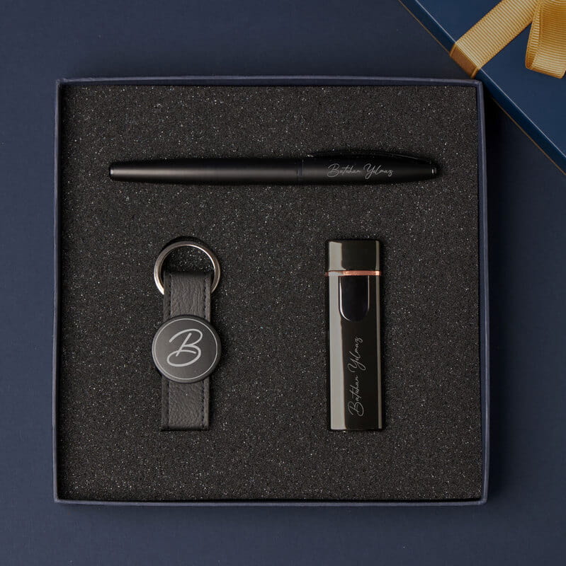 Kişiye Özel USB Çakmak Anahtarlık Kalem Hediye Seti