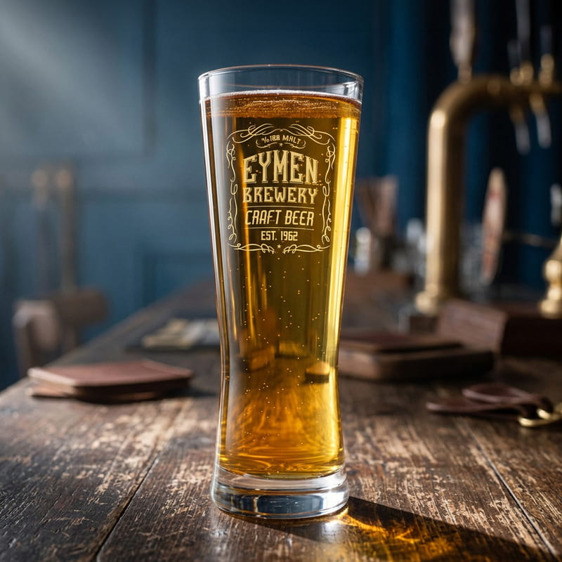 Retro Tasarımlı Prag Bira Bardağı