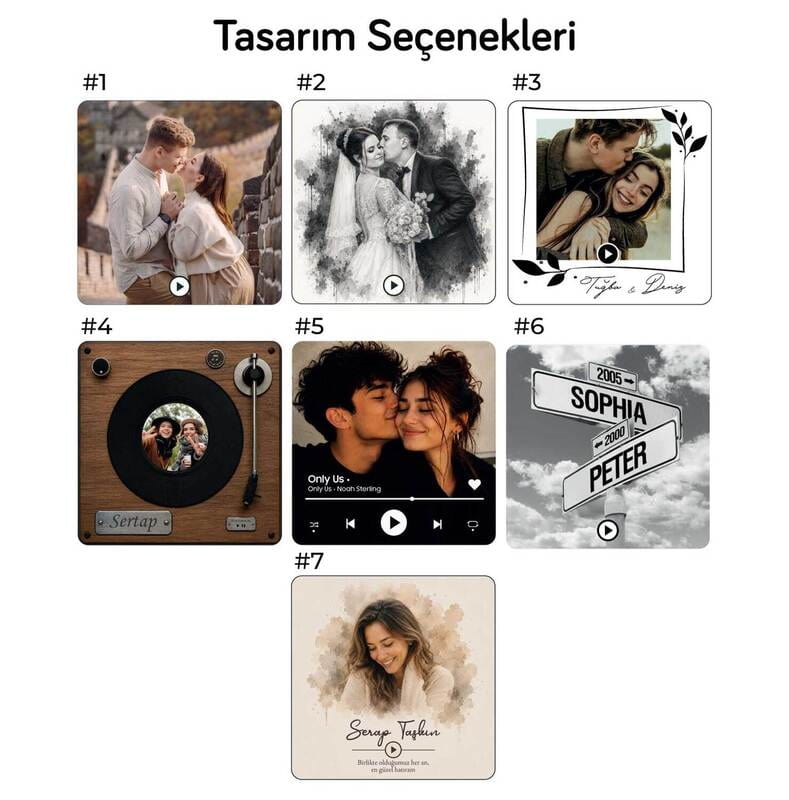 Sevgiliye Hediye Bluetooth MP3 & Ses Kayıt Özellikli Sihirli Magnet