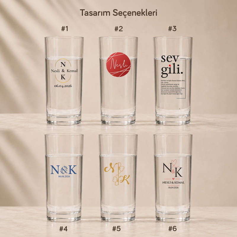 Sevgimiz Sonsuza Dek Sevgiliye Hediye 2'li Rakı Kadehi