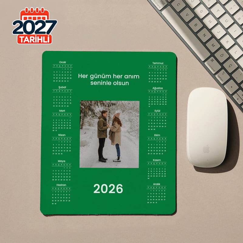 Takvimli Mouse Pad