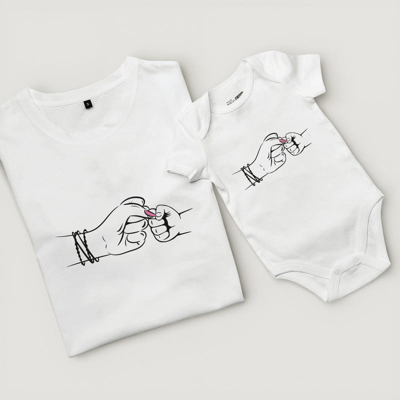 Tişört Zıbın İlk Anneler Günü Kombini Anne Bebek Hediye Kutusu