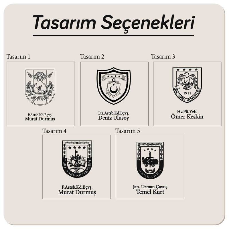 Türk Silahlı Kuvvetleri Özel Seri İsme Özel Deri Cüzdan