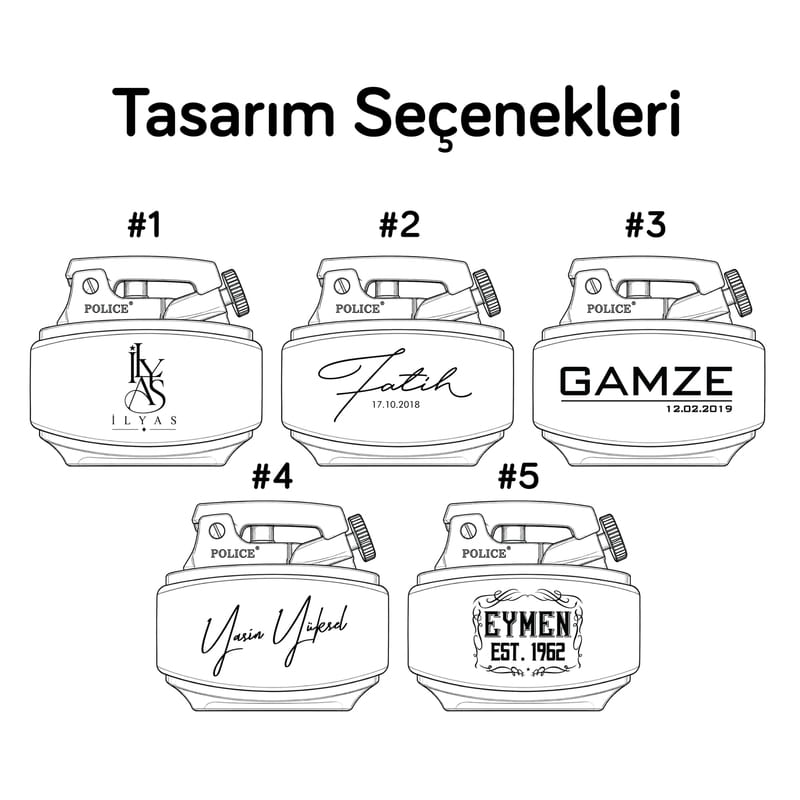 Vintage İsme Özel Benzinli Ahşap Çakmak - Kişiselleştirme Seçenekli