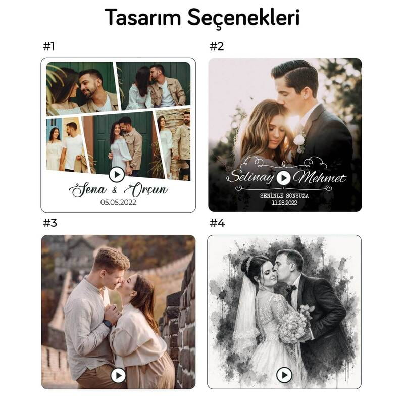 Yıl Dönümü Temalı Kişiye Özel Sihirli Magnet - Ses Kayıt & Dahili Hoparlör Özellikli