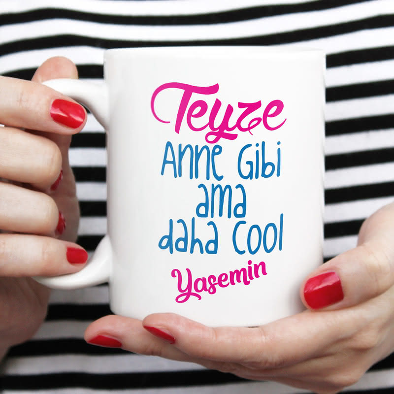 Anne Yarısı Teyzelere Özel Tasarımlı Kupa Bardak