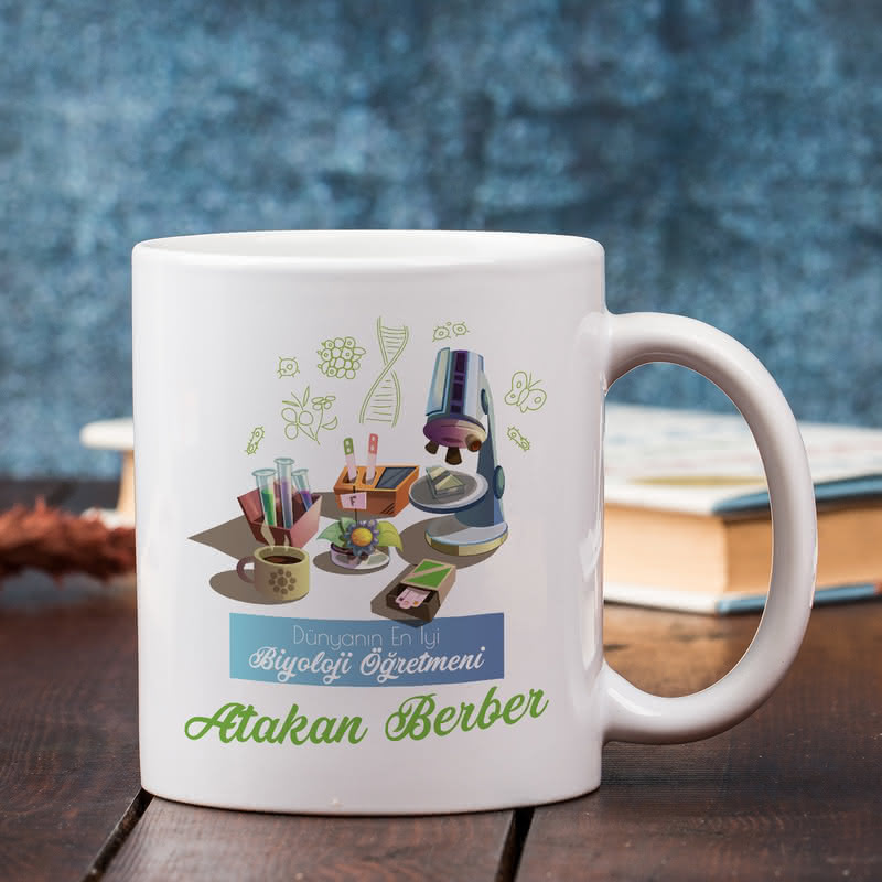 Biyoloji Öğretmenlerine Hediye Kupa Sunum Seti