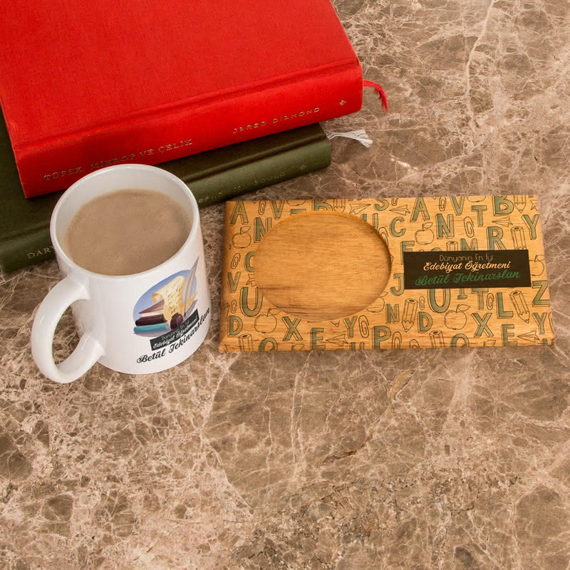 Edebiyat ve Türkçe Öğretmenlerine Hediye Kupa Sunum Seti