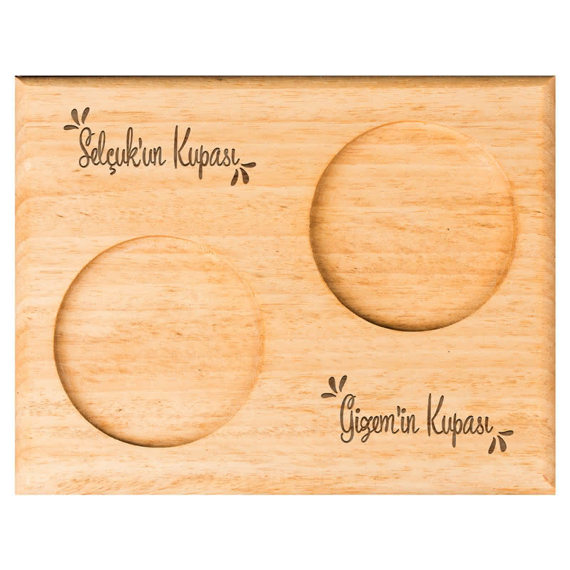 El Ele Tutuşan Sevgililer Tasarımlı Kupa Seti