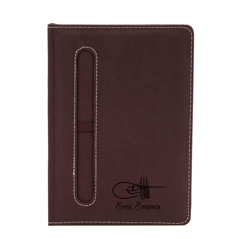 Fatih Sultan Mehmet Tuğralı Kenar Boyalı Not Defteri