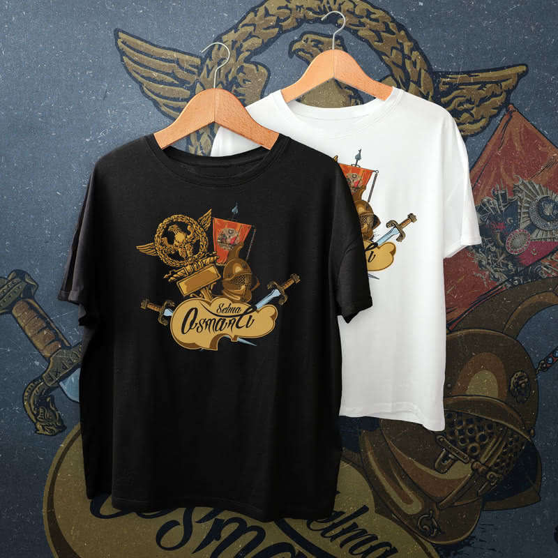 İsme Özel Osmanlı Tasarımlı Baskılı Tişört