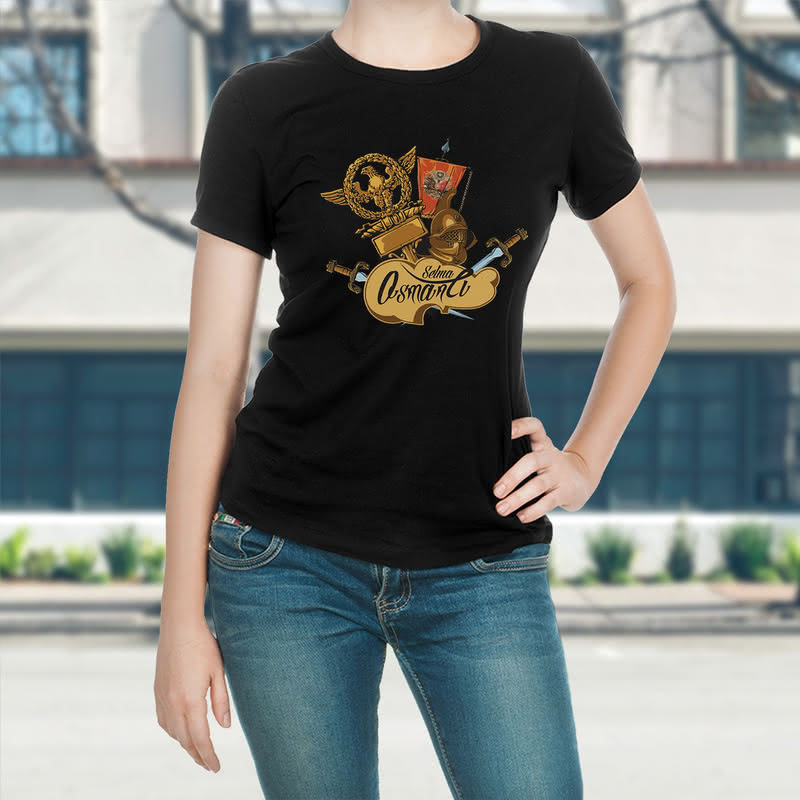 İsme Özel Osmanlı Tasarımlı Baskılı Tişört