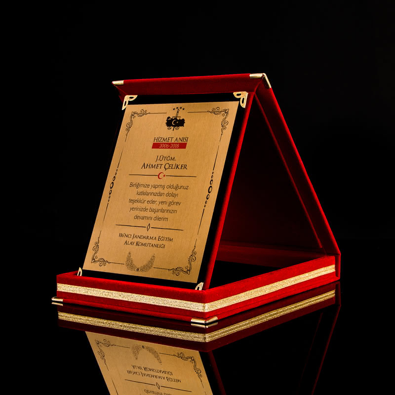 Jandarma Komutanlığı Armalı Hizmet Anısı Plaketi