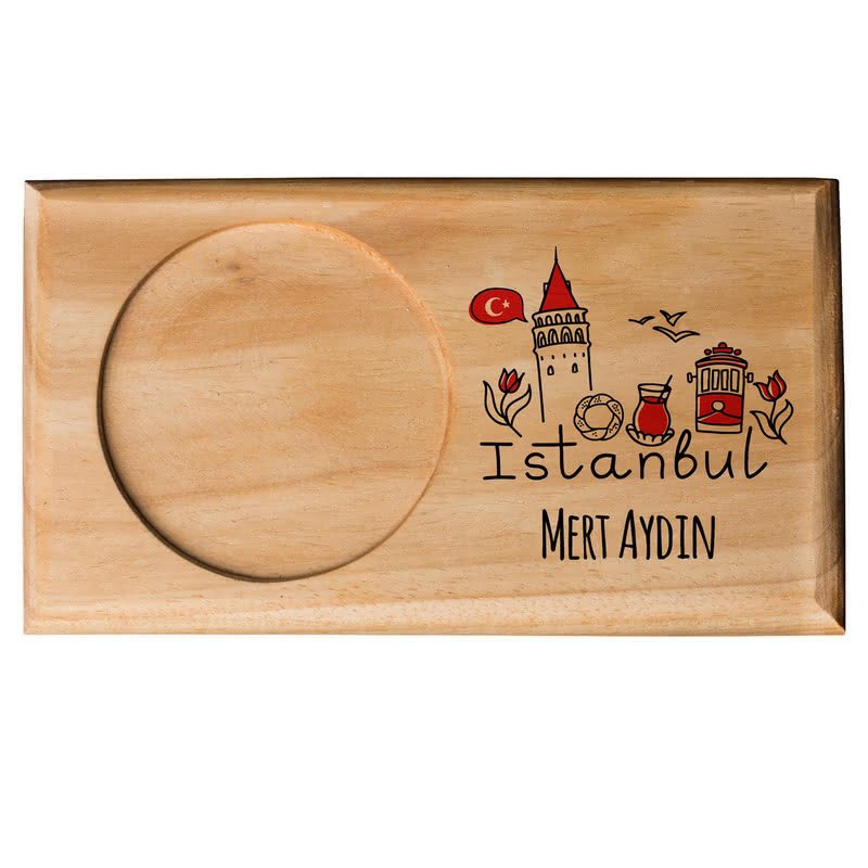 Kişiye Özel Çay Kahve Sunum Seti | İstanbul Tasarımlı