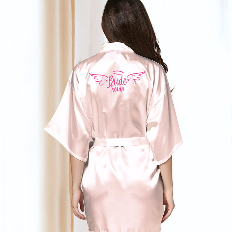 Kişiye Özel Saten Gelin Makyaj Sabahlığı Bride Sabahlık