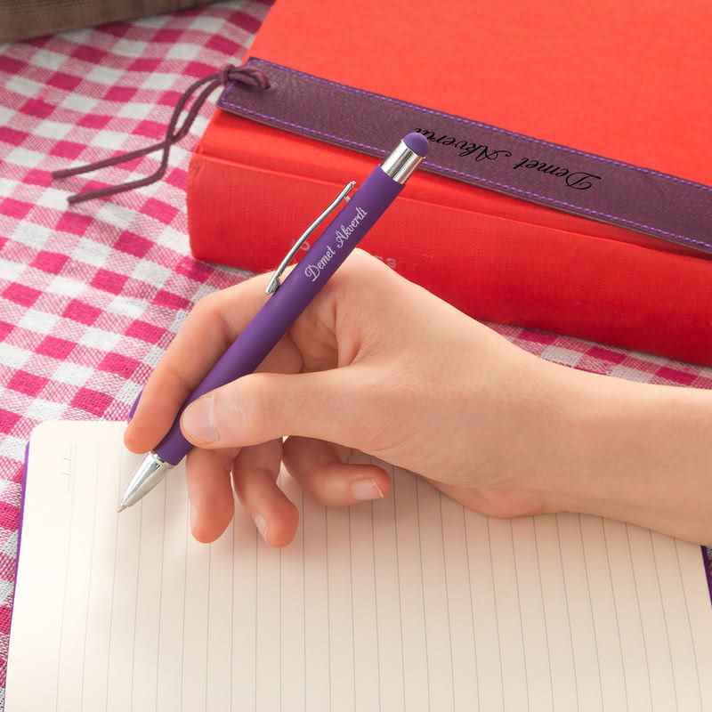 Kız Arkadaşa Hediye Defter Kalem Ayraç Seti