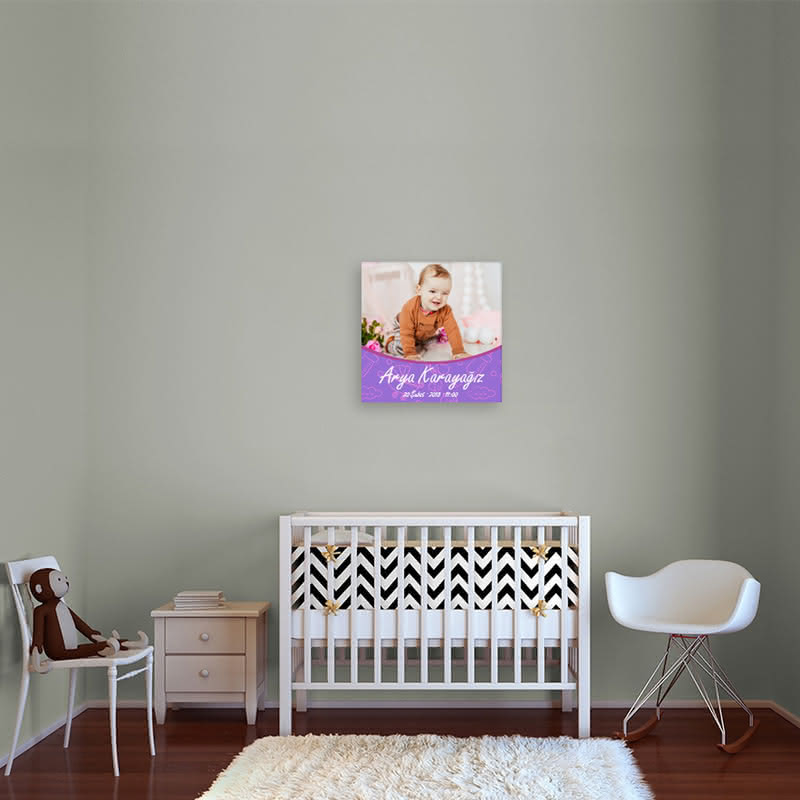 Kız Çocuğa Hediye 40x40 Kanvas Tablo