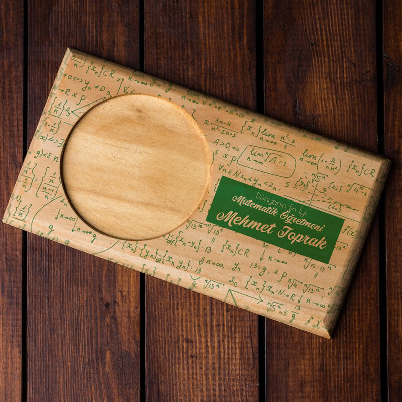 Matematik Öğretmenlerine Hediye İsme Özel Kupa Sunum Seti