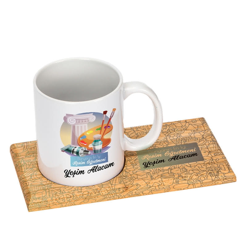Resim Öğretmenlerine Özel Kupa Sunum Seti