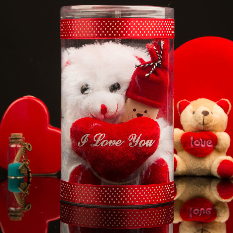 Seni Çok Seviyorum Çikolata Hediyeli Peluş Ayıcık Hediye