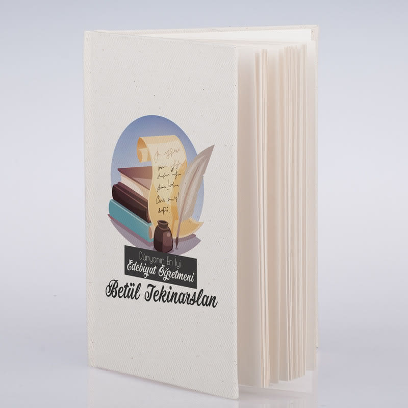 Türk Dili ve Edebiyatı Öğretmenlerine Hediye Kanvas Defter