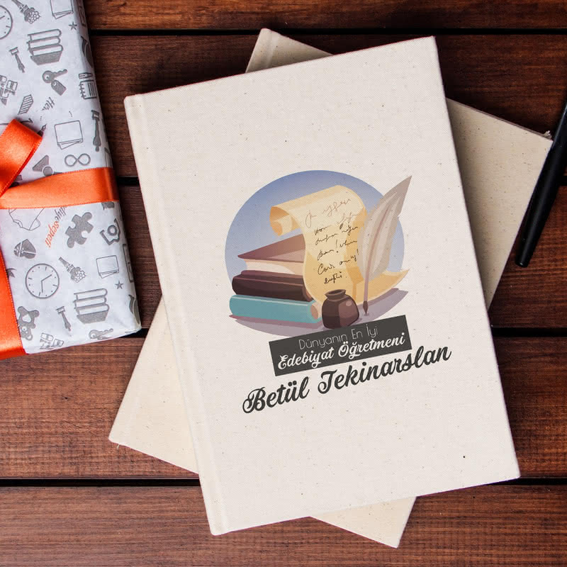 Türk Dili ve Edebiyatı Öğretmenlerine Hediye Kanvas Defter