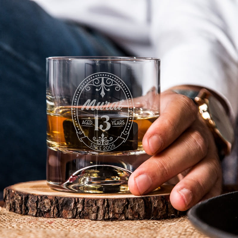 Yıl Dönümü Hatırası Viski Kadeh Seti