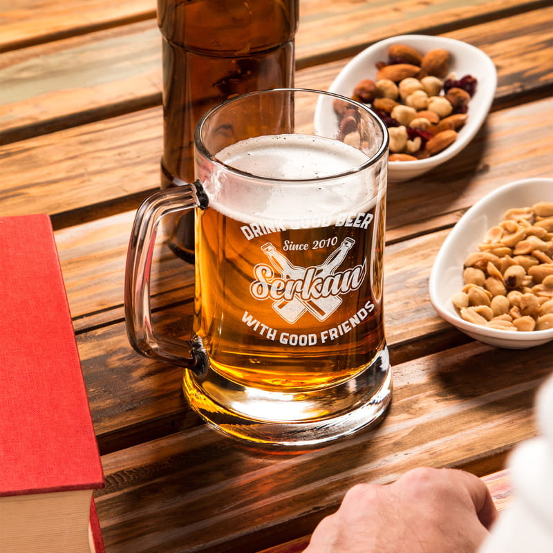 Arkadaşa Doğum Günü Hediyesi Bira Bardağı