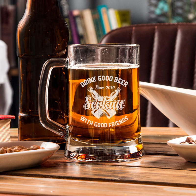 Arkadaşa Doğum Günü Hediyesi Bira Bardağı