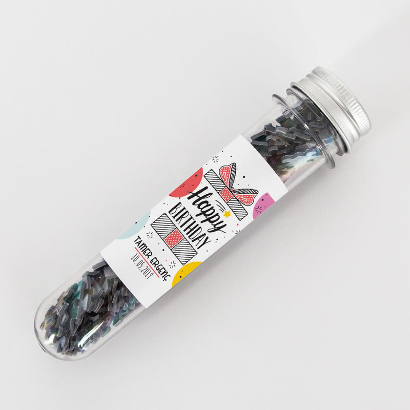 Arkadaşa Doğum Günü Hediyesi Kapsül Şişeli Mini Puzzle