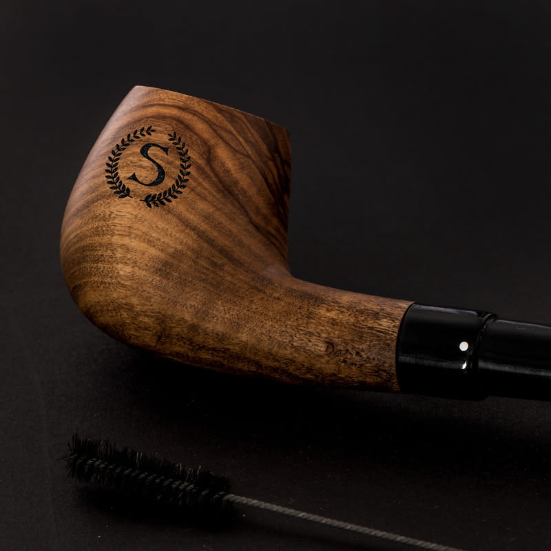 Arma Tasarımlı Arkadaşa Hediye Ahşap Pipo Seti