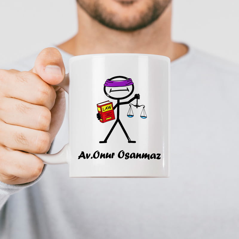 Avukata Hediyelik Kahve Kupası Hediye Sepeti