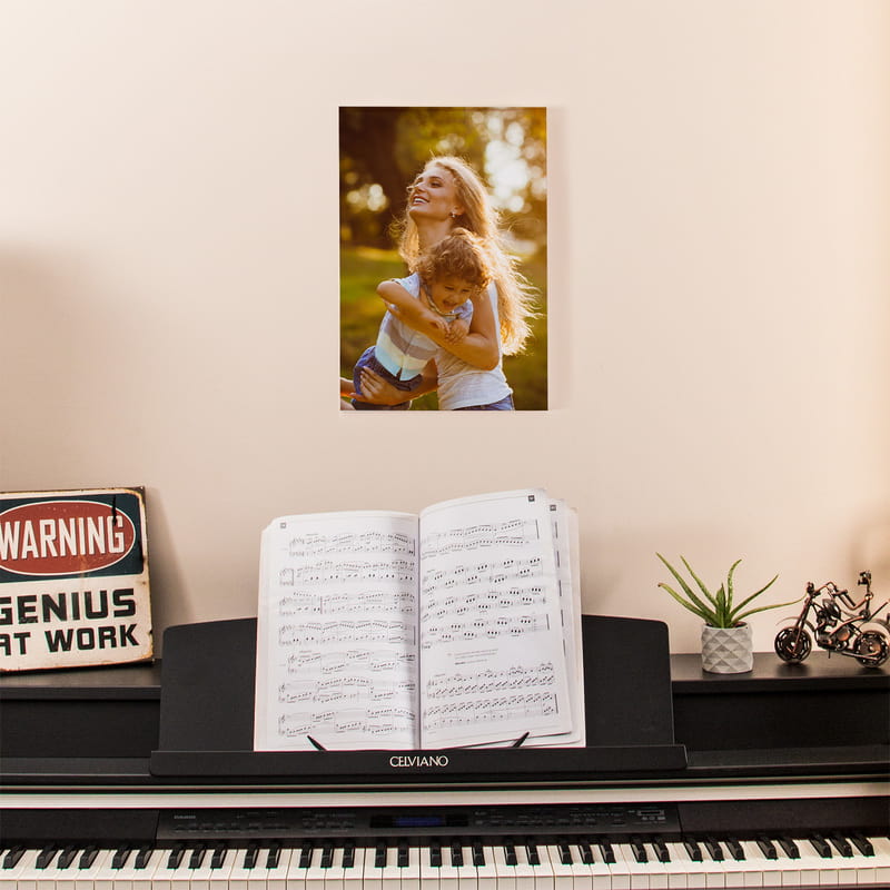 Biricik Anneme 30x40 Fotoğraflı Kanvas Tablo
