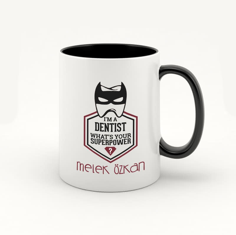 Diş Hekimlerine Hediye Esprili Renkli Kahve Kupası