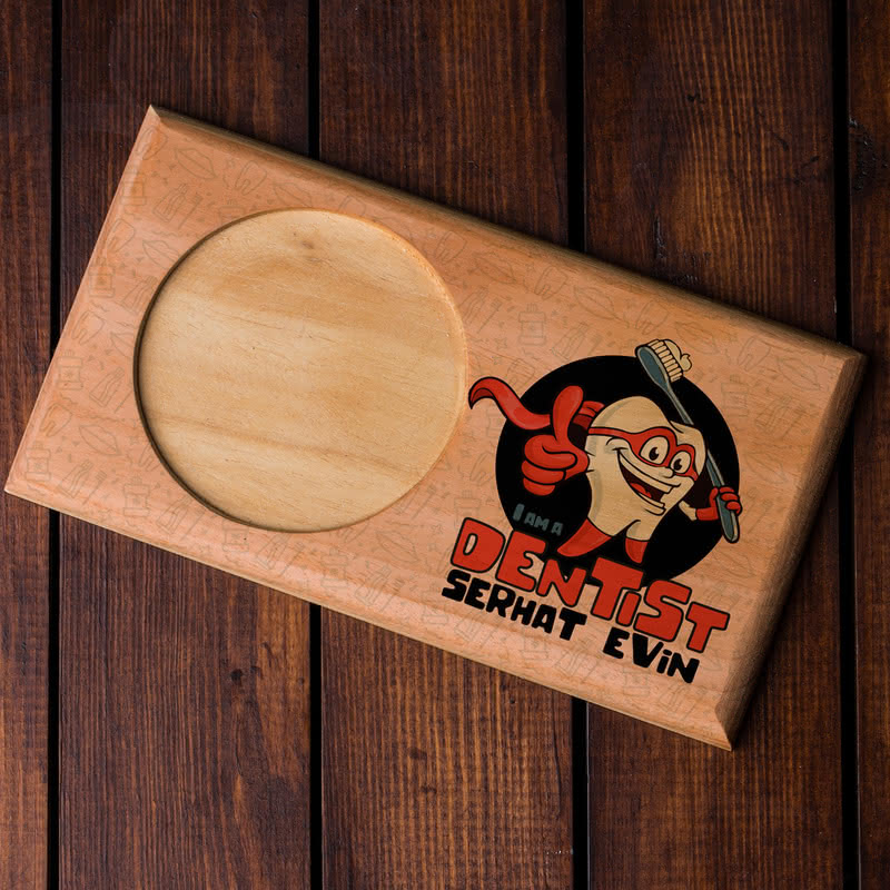 Diş Hekimlerine Süper Dişçi Tasarımlı Kupa Sunum Seti