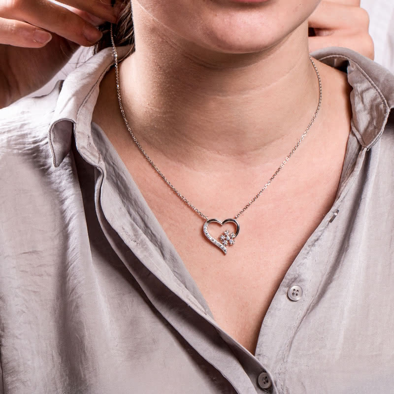 Doğum Günü Hediyesi Gümüş Kolyeli Patlayan Hediye Kutusu