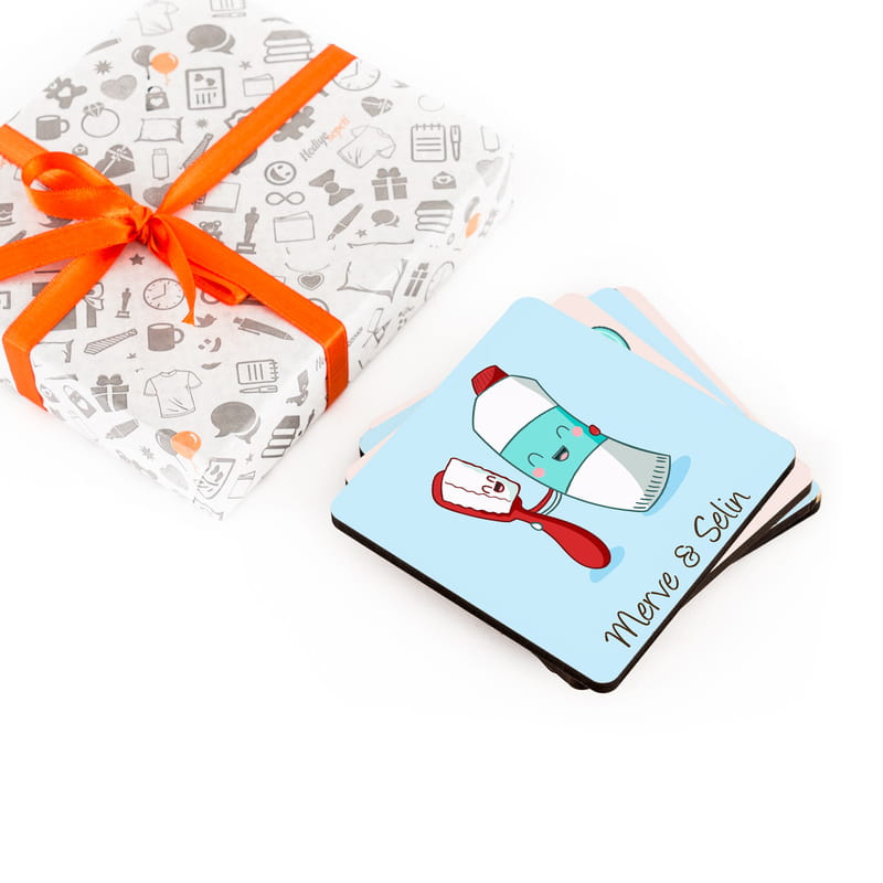 En İyi Arkadaşlara Hediye Bardak Altlığı