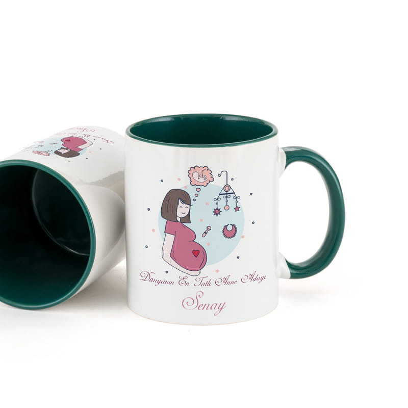 Hamilelere Özel İsim Yazılı Kahve Kupası