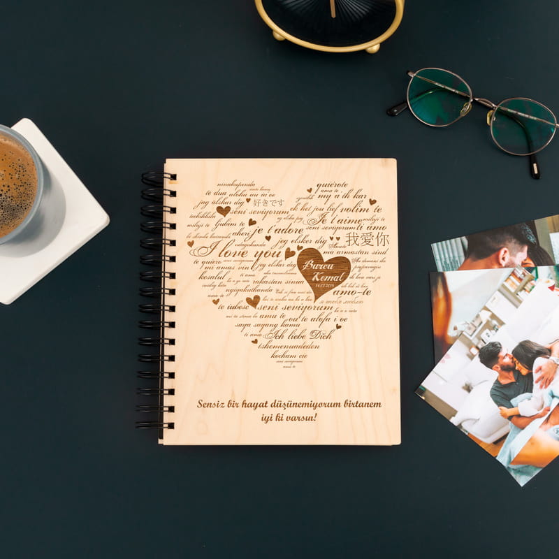 Her Dilde Seni Seviyorum Desenli Albüm