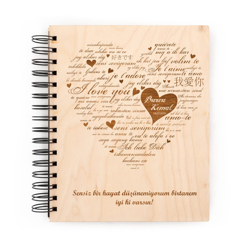 Her Dilde Seni Seviyorum Desenli Albüm