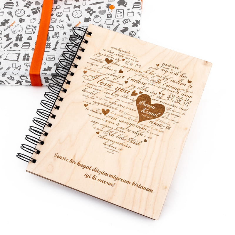 Her Dilde Seni Seviyorum Desenli Albüm