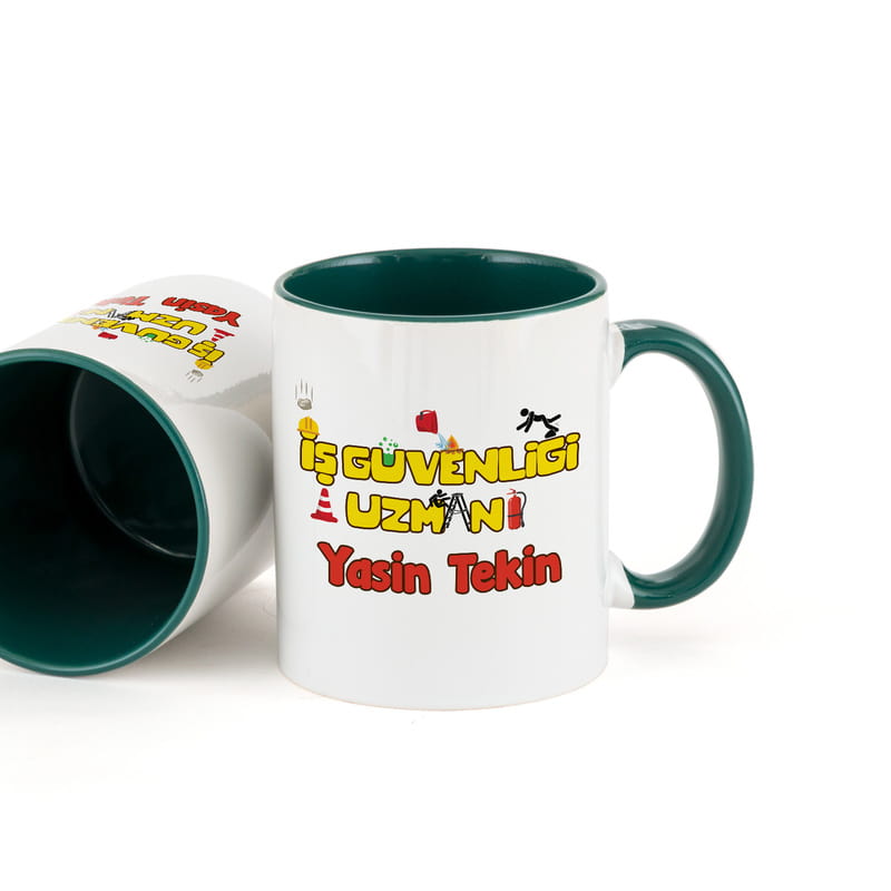 İş Güvenliği Uzmanlarına Hediye Renkli Kahve Kupası