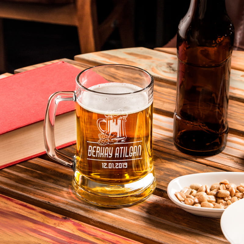 İsme Özel Tasarım Bira Bardağı