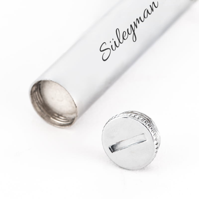 İsme Özel Metal Benzinli Clipper Çakmak Seti