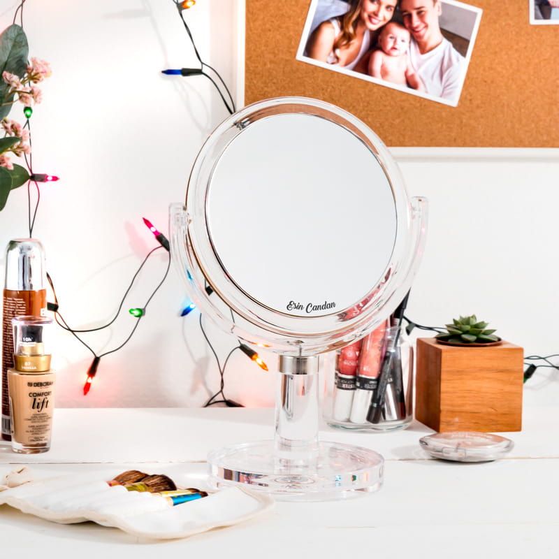 Kişiye Özel 5X Yakınlaşma Özellikli Makyaj Aynası