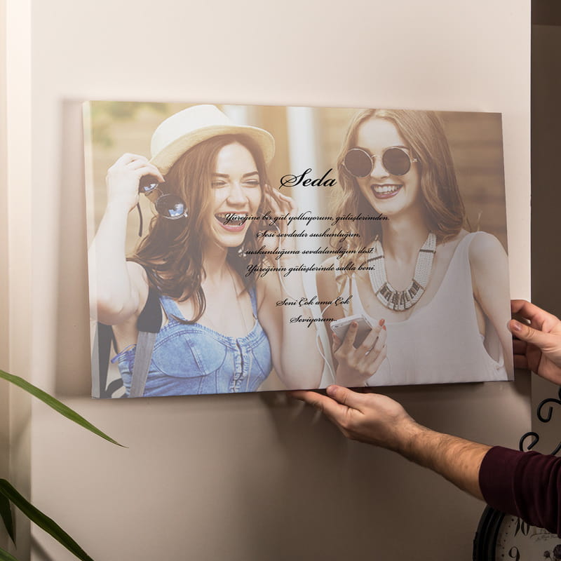 Mesajlı Kanvas Tablo 40x60